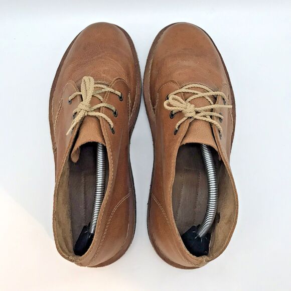 UnionBay Brown Leather Chukka Boots Men\'s 11 Ankle Mid Top Lace-Up Desert Shoes main image 11